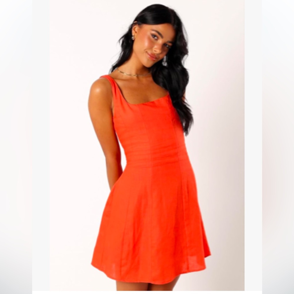 Petal and Pup Dillion Mini Dress in Orange